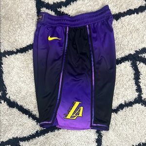 Nike Purple and Black NBA Shorts